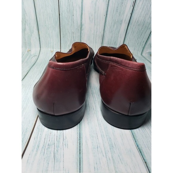Bruno Magli Silas Calf leather Penny Loafers Maroon Bordeaux Size 11 Dress Shoes main image 2